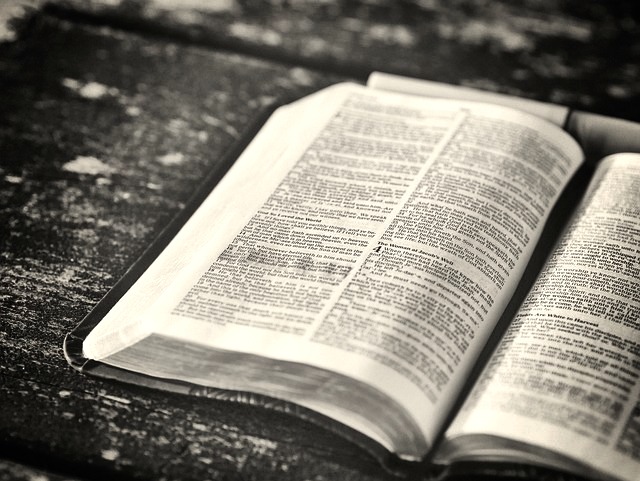 bible with words