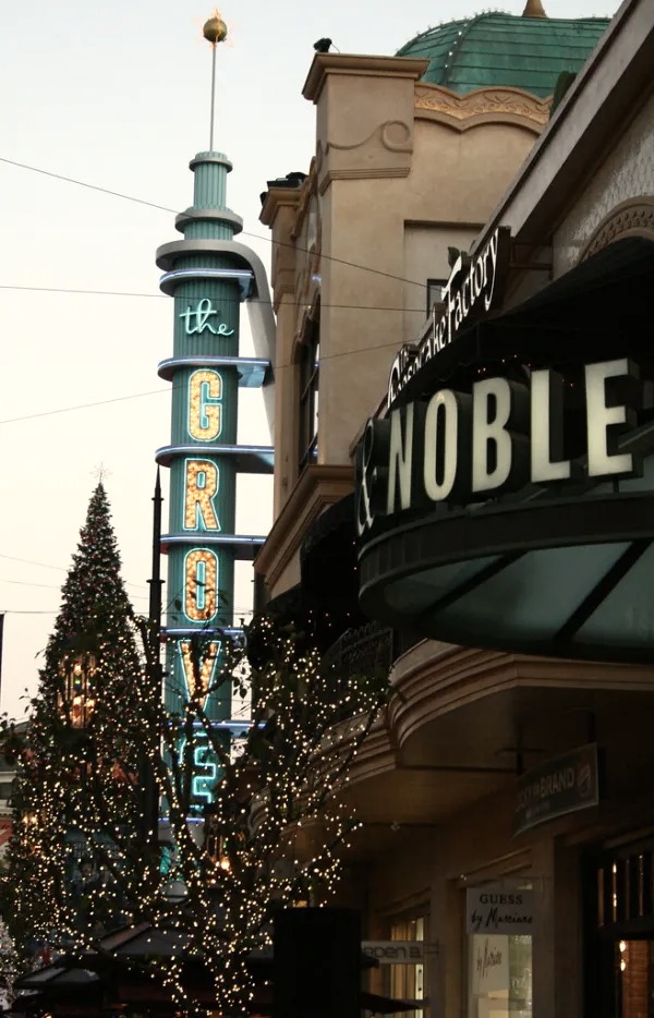 The grove Located in Los Angeles