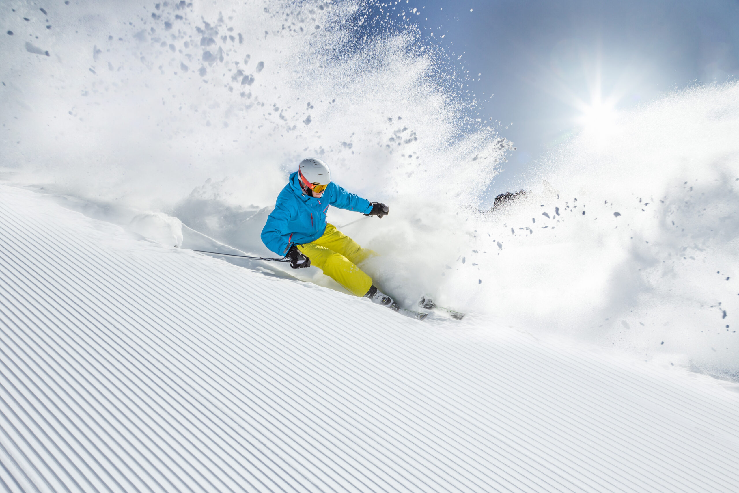 down hill skier
