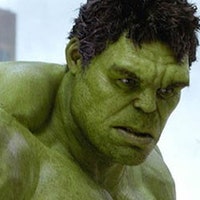 Hulk frowning at something
