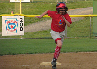  a softball player