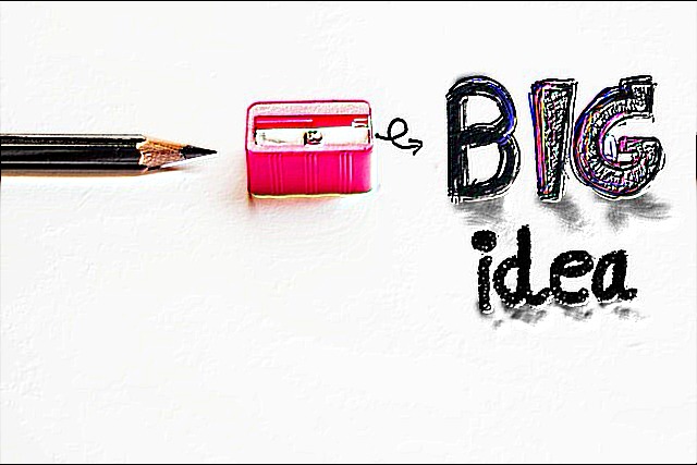 Pencil + sharpener become a big idea.