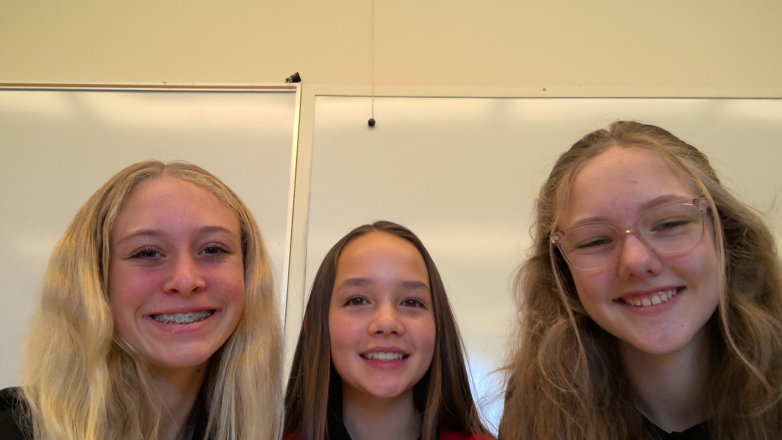 This is a photo of Grace, Kylie, and Zoe.