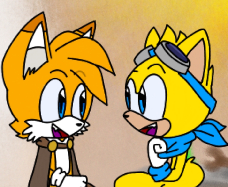 Tails and Ray talking