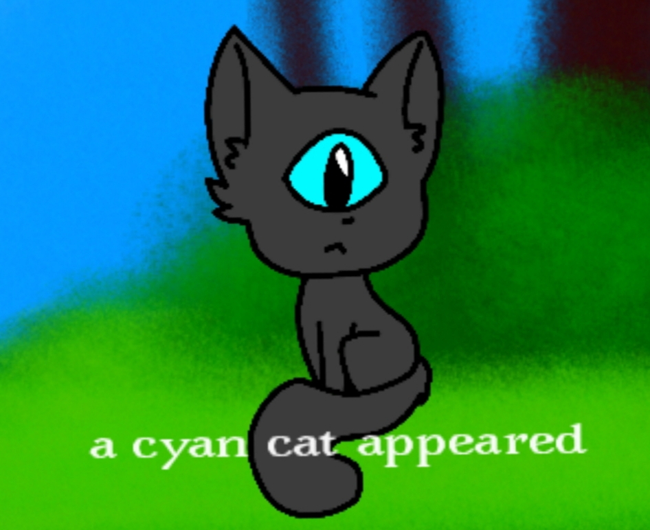 cyan cat