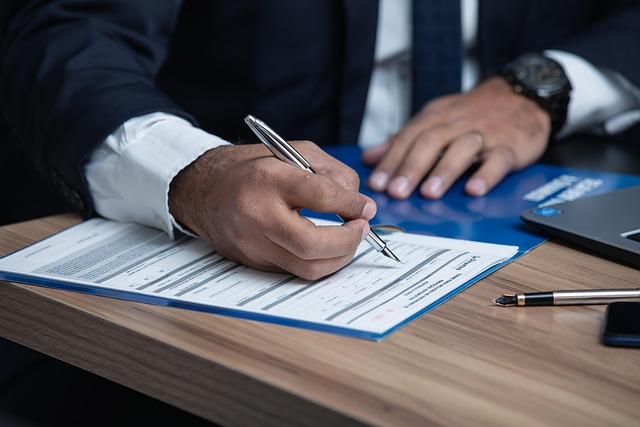 lawyer writing
