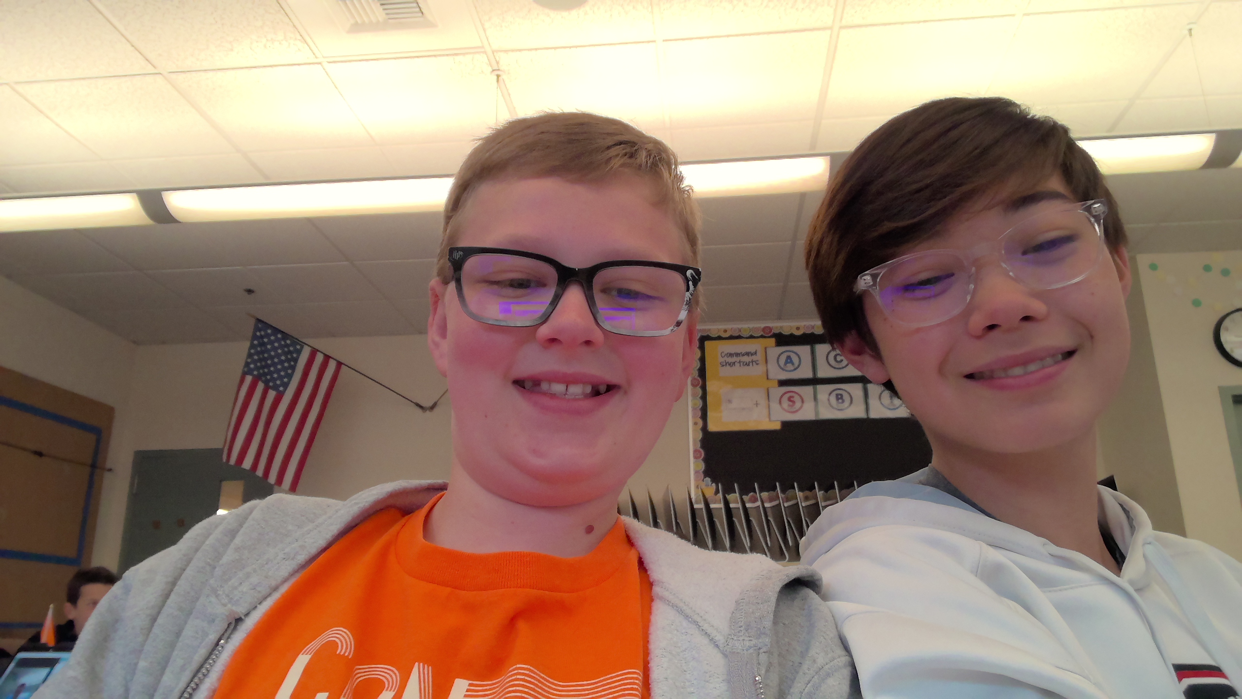 A picture of Noah and Cambell