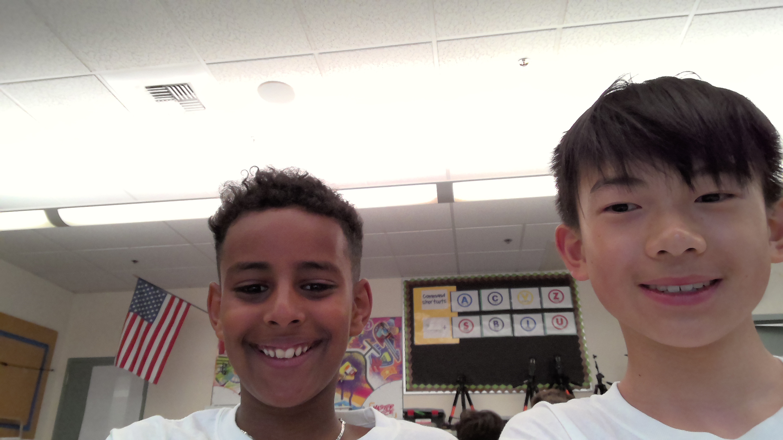 Nobel and Joshua smiling 