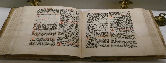 A picture of an old-styled book from 15th to 18th century England