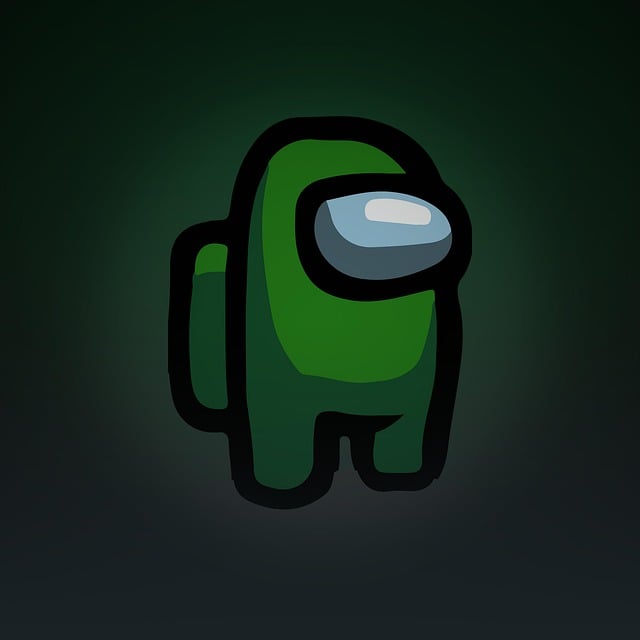 a green among us character
