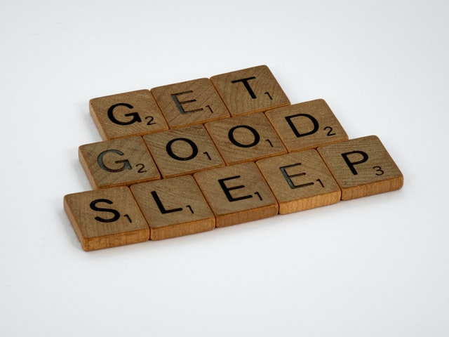 sign that says Get Good Sleep