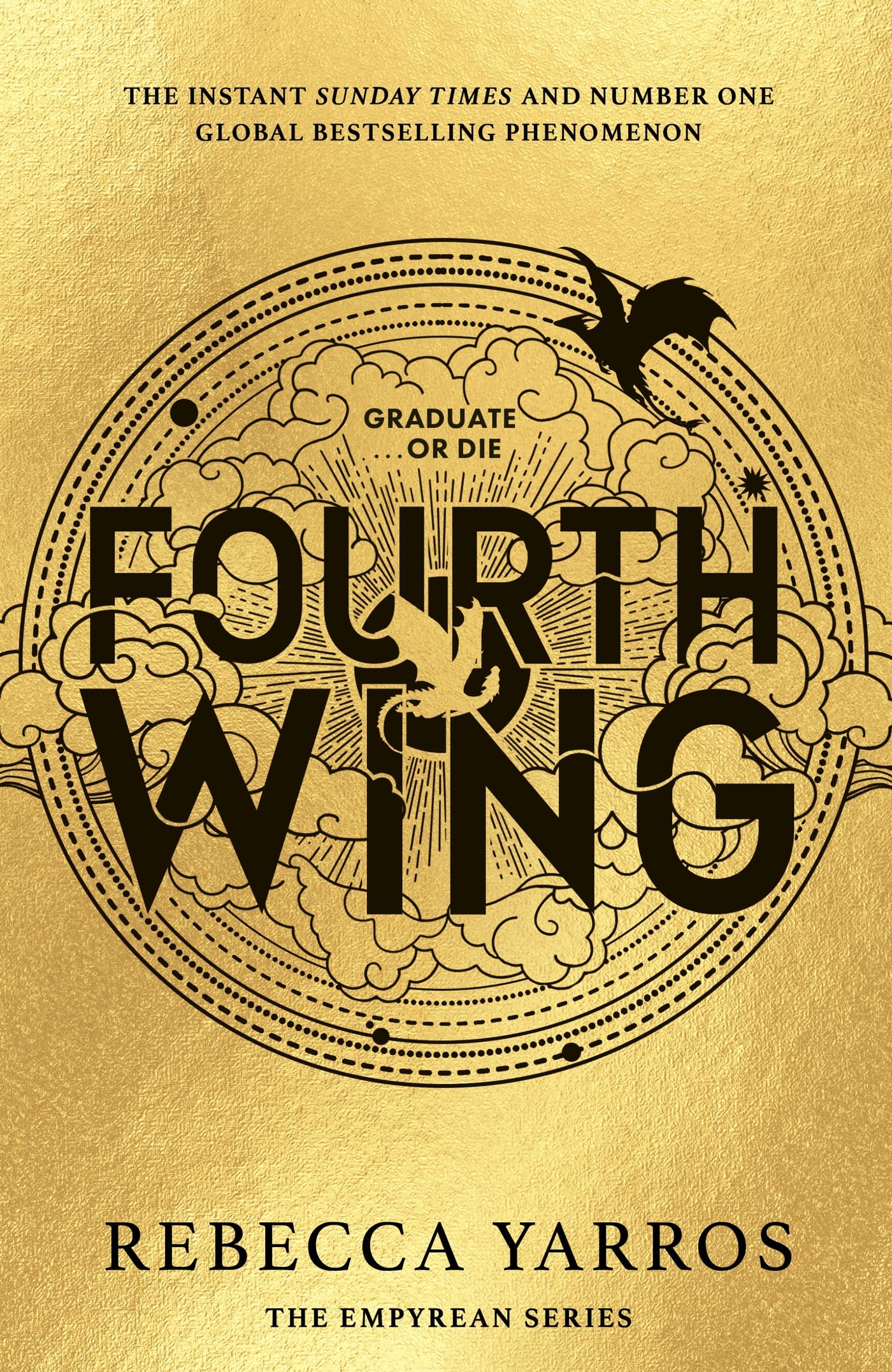 The cover of a book saying Fourth Wing