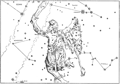 A picture of Orion from the Greek Mythology