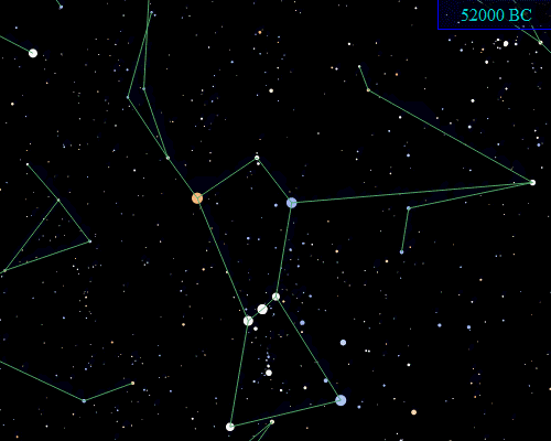 A picture of the constellation Orion