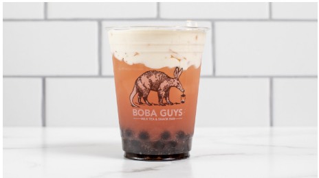 a picture of a boba guys drink