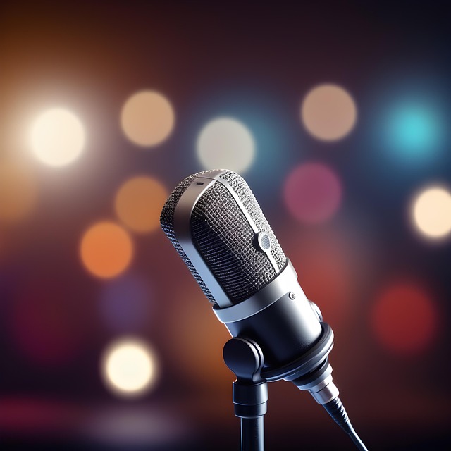 a AI photo of a microphone