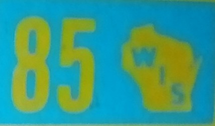 1985 Wisconsin Passenger Sticker