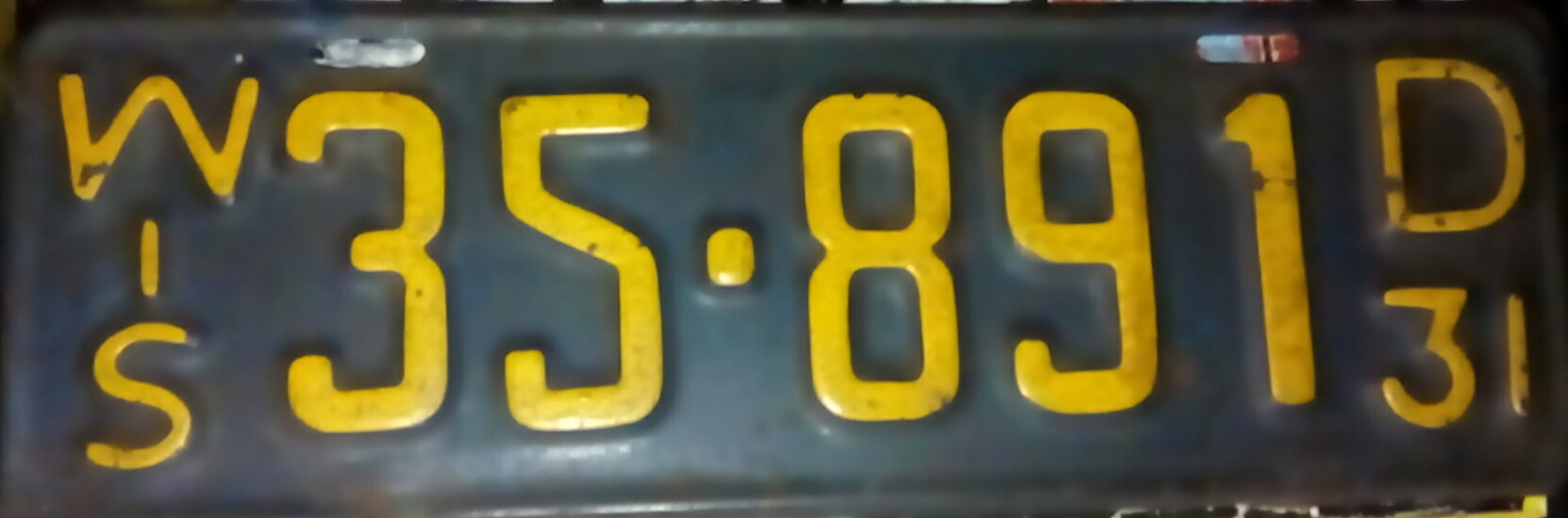 1931 Wisconsin plate