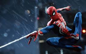 spider man shooting out webs