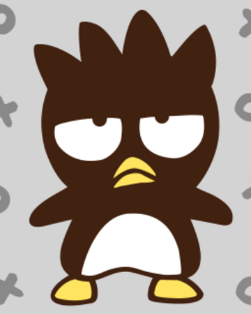Badtz-Mary standing, with rolling eyes and a grey background.