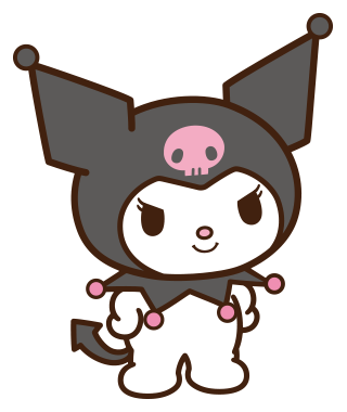 Kuromi standing and smiling