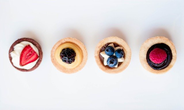 cupcakes with fruit on top