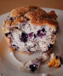 Sour Cream Blueberry Muffins