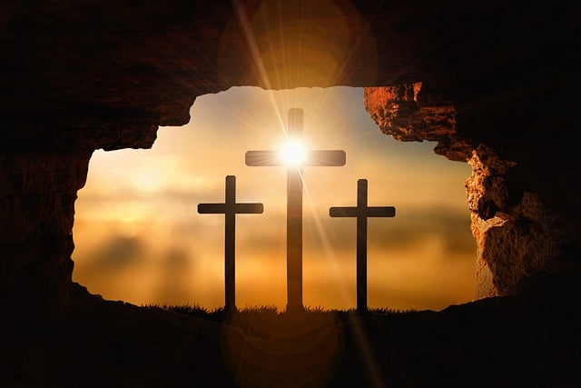 Cross with sun