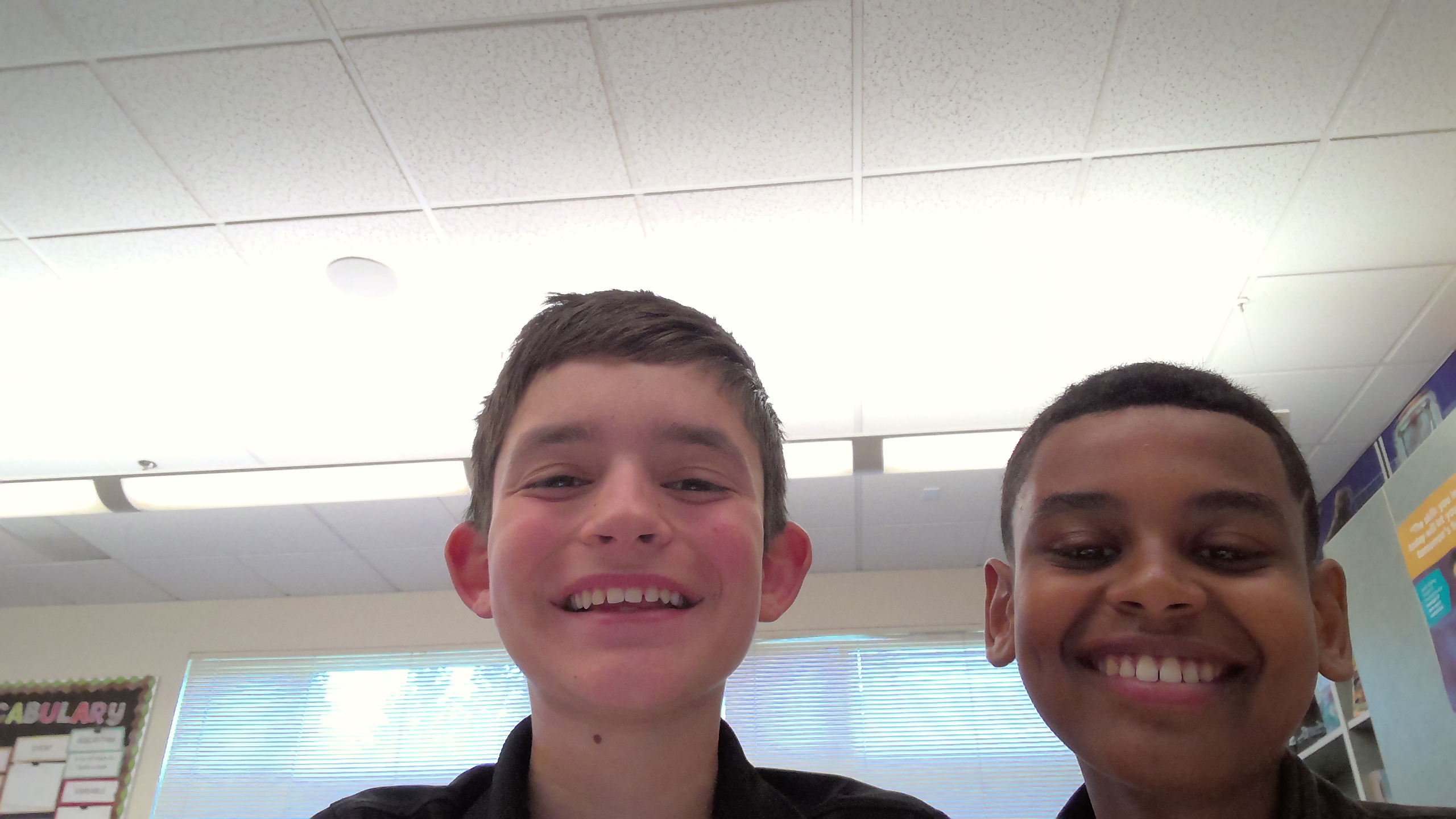Ethan and Declan smiling