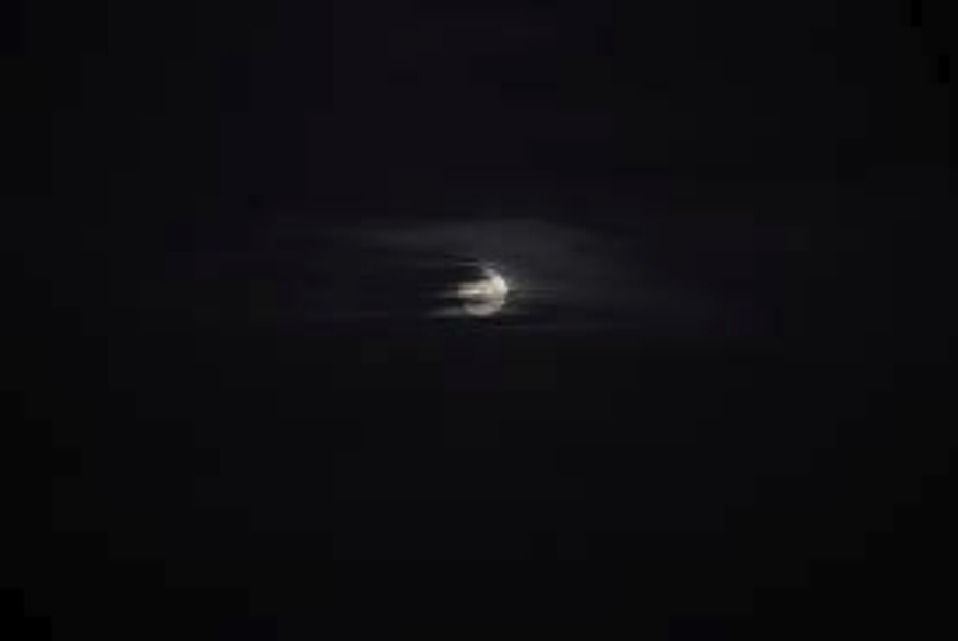 moon with clouds