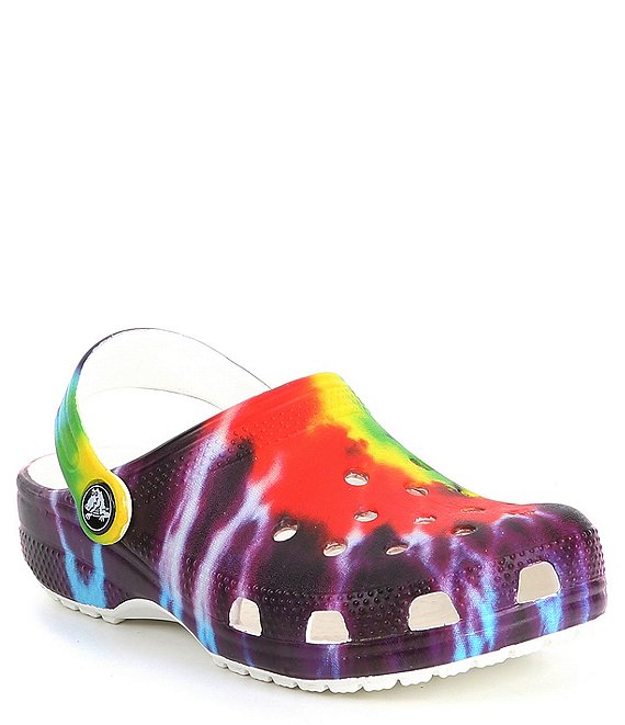 rainbow crocs