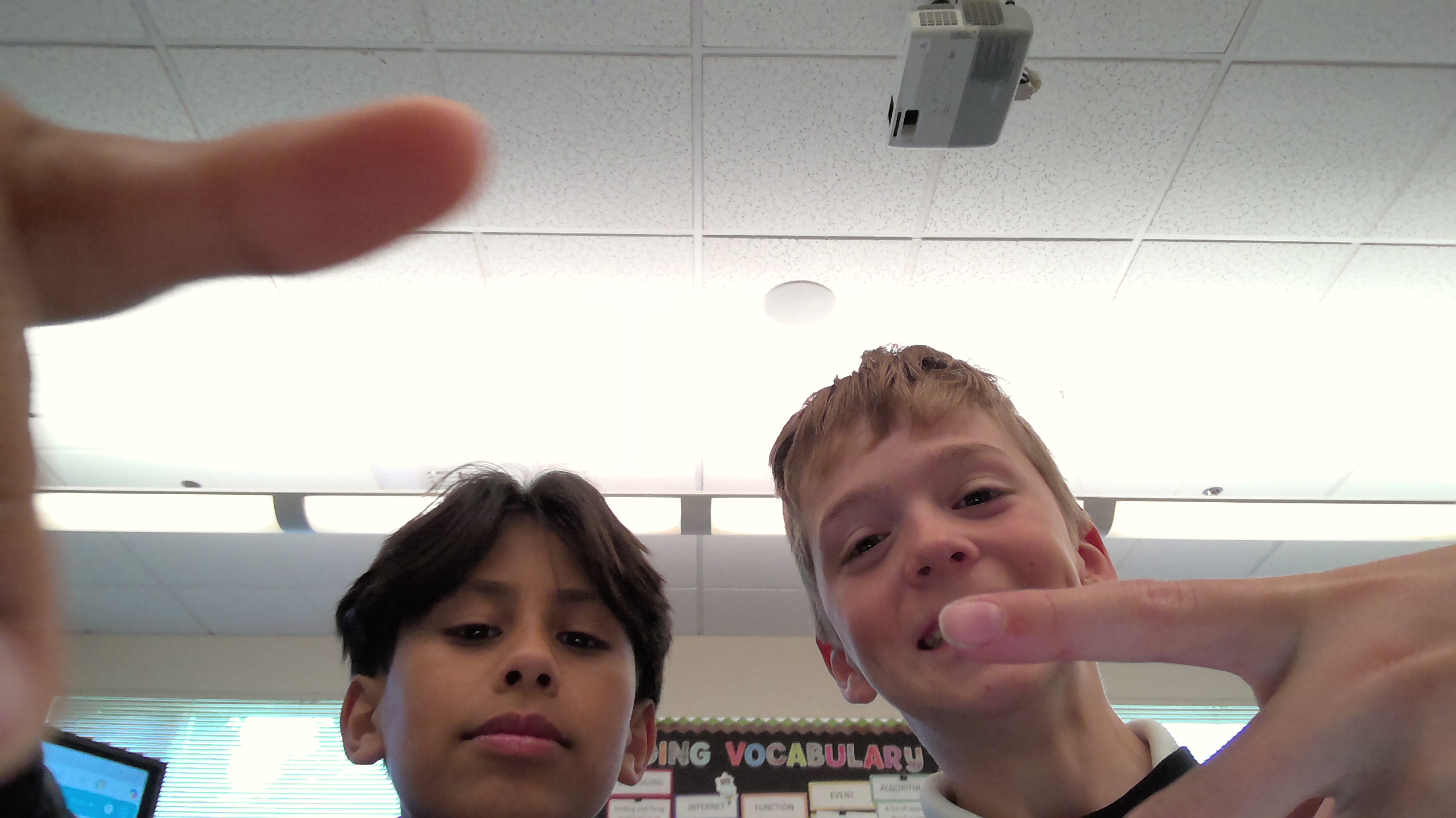 Carter and Isaiah smilling