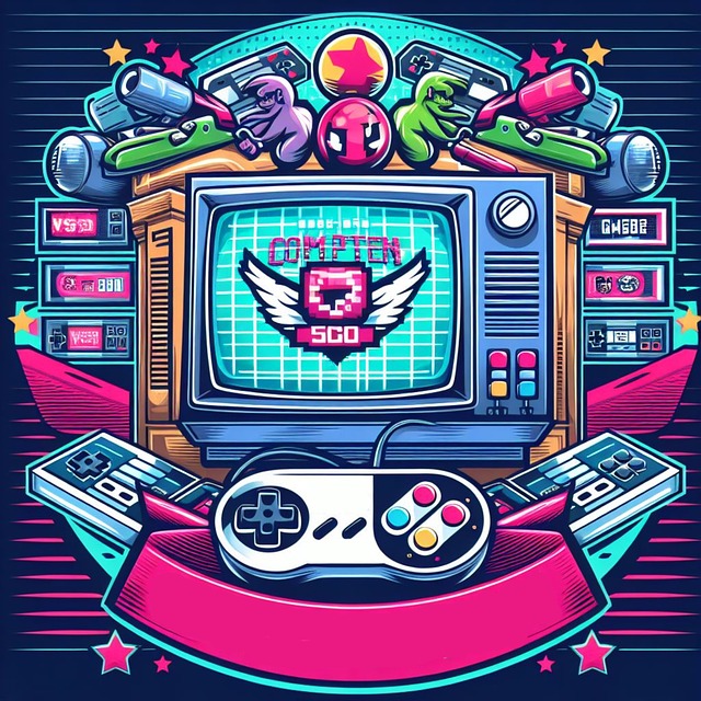 TV with games on it with a controller