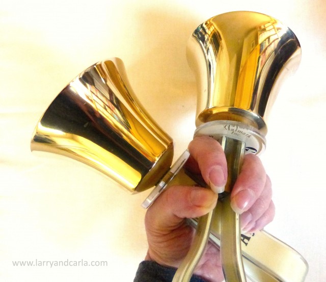 Do not hold a bell like this