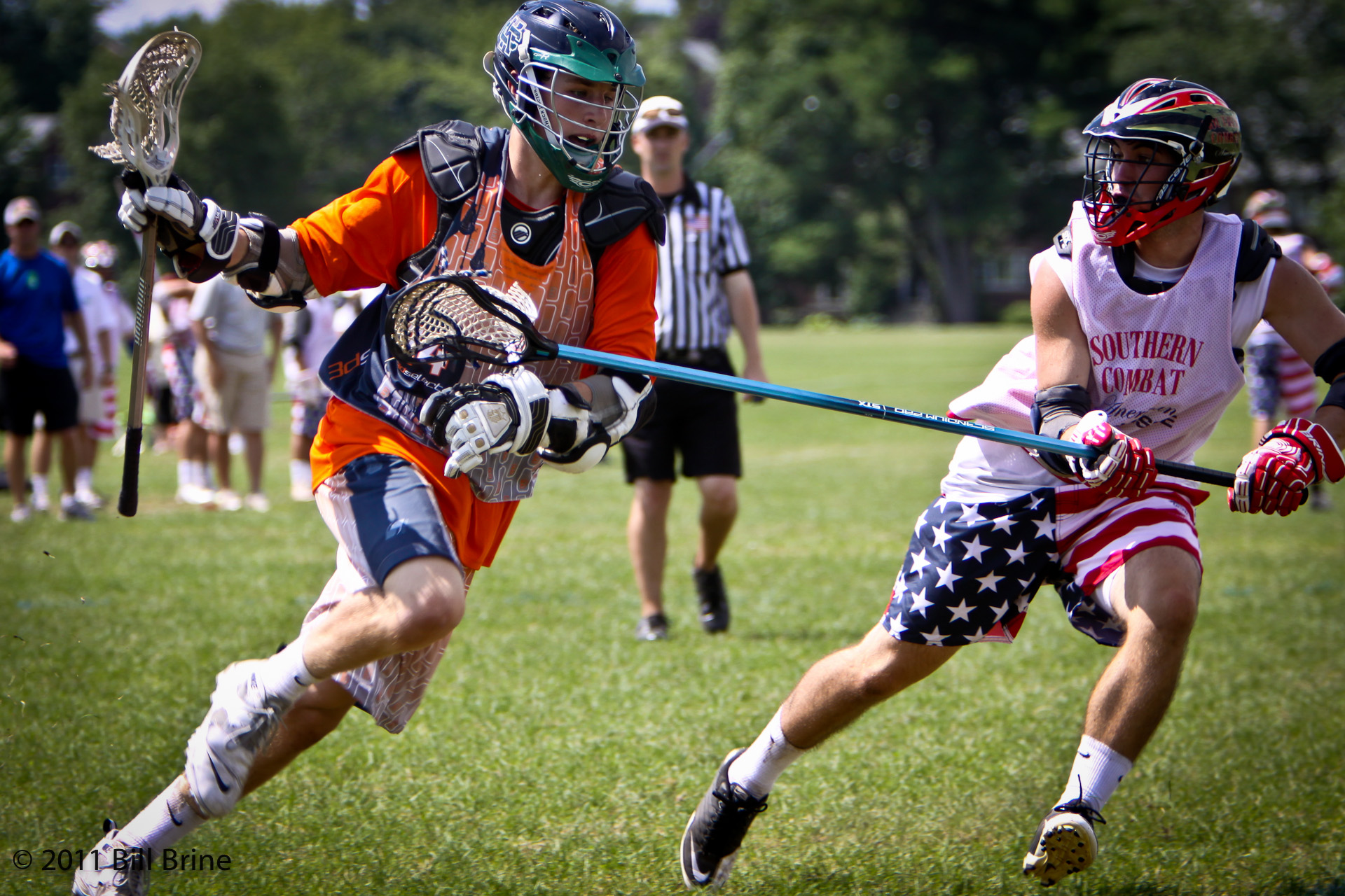 Defender on attackmen