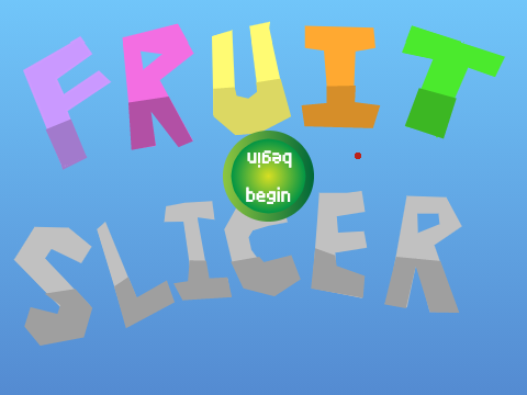 Fruit slicer game