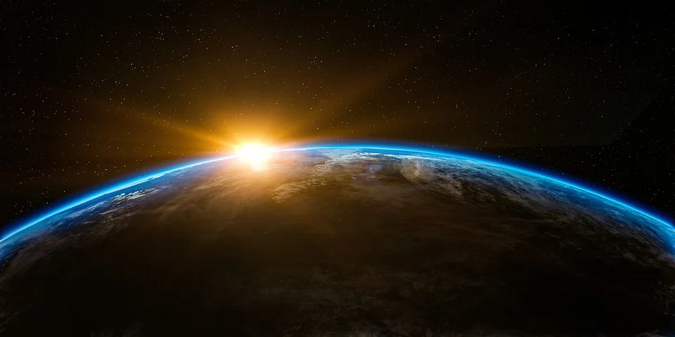 sunlight to earth