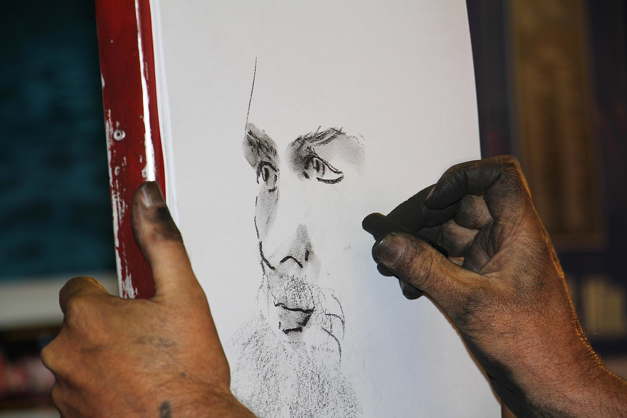 CharcoalDawing of Mans Face