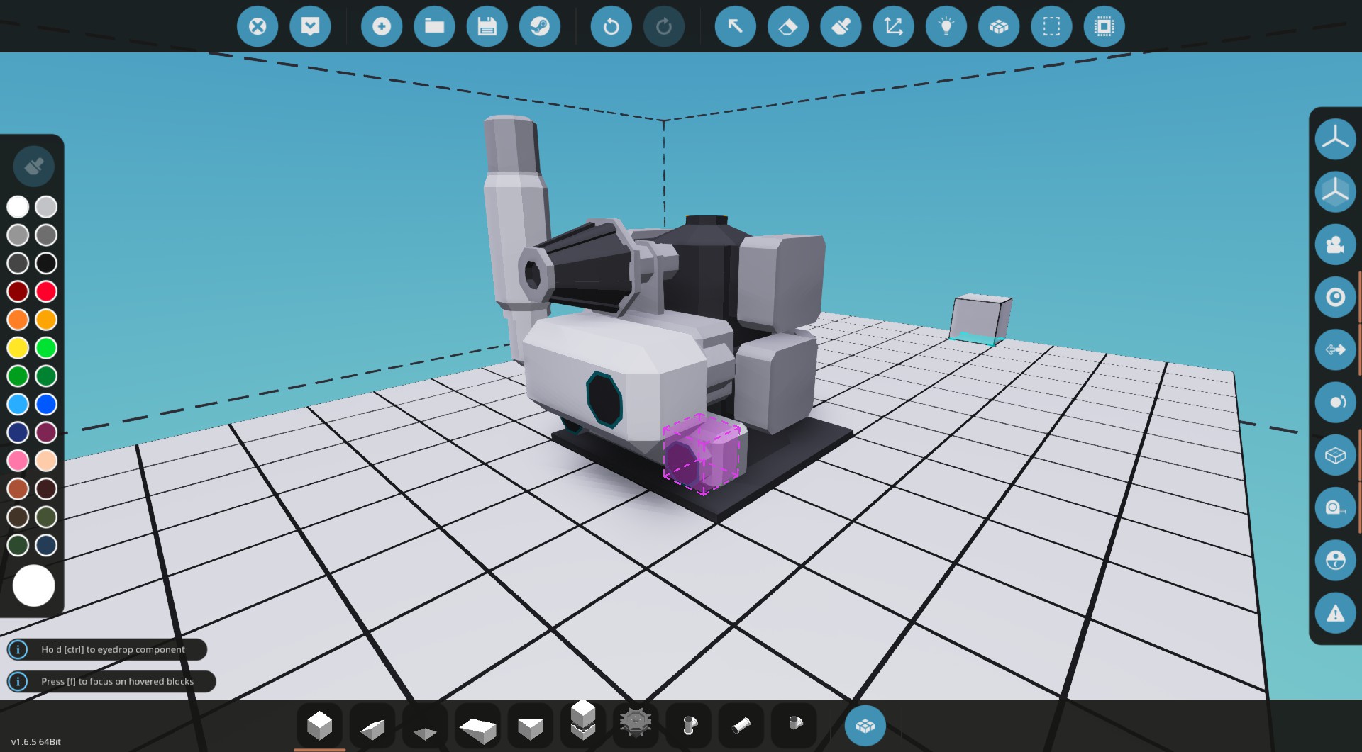 An engine with an exhaust