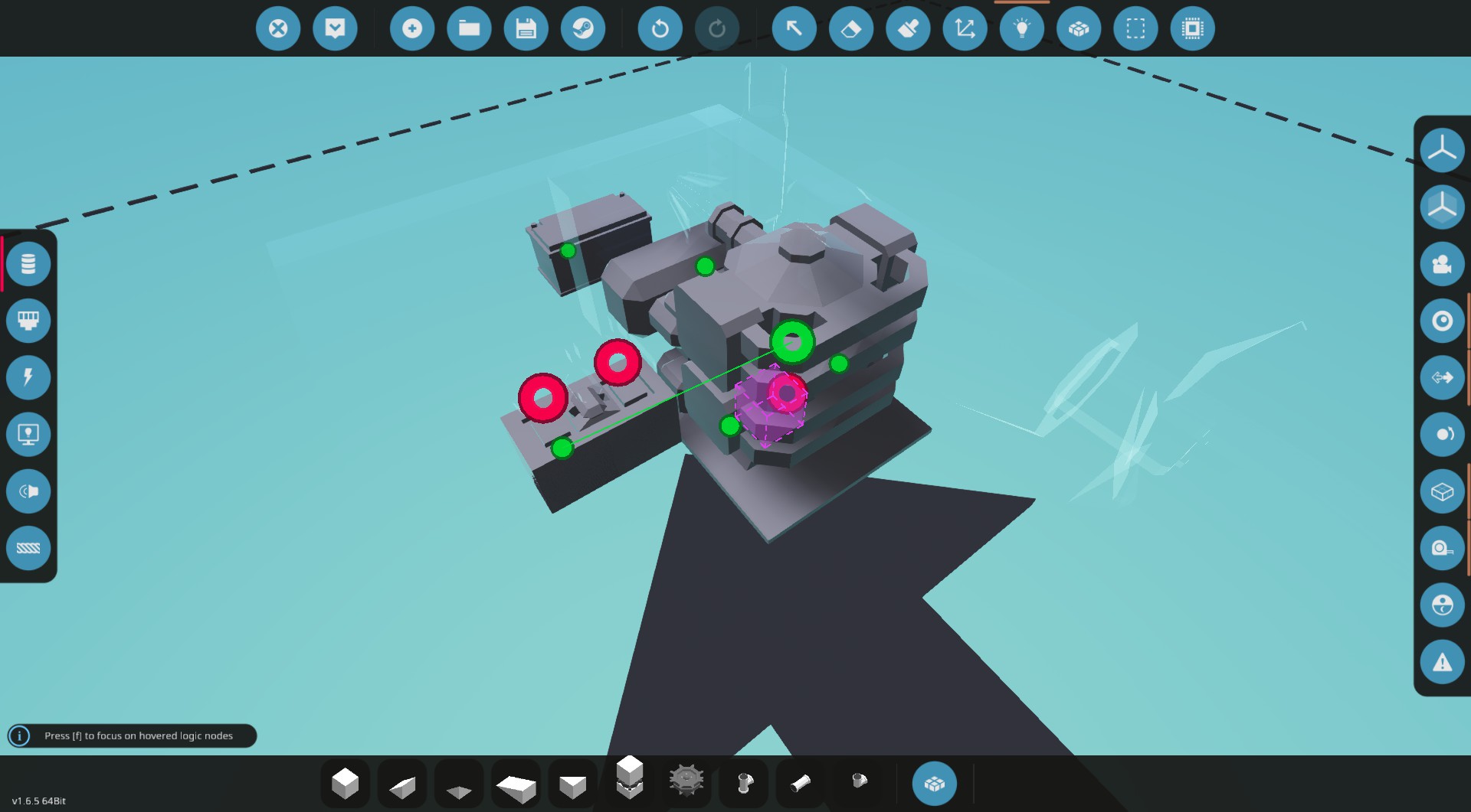 An engine attached to a throttle lever