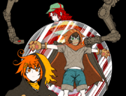 Gin and q-taro tied up and a vinom laser