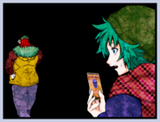 Sou seeing Q-taro place the sacrifice card