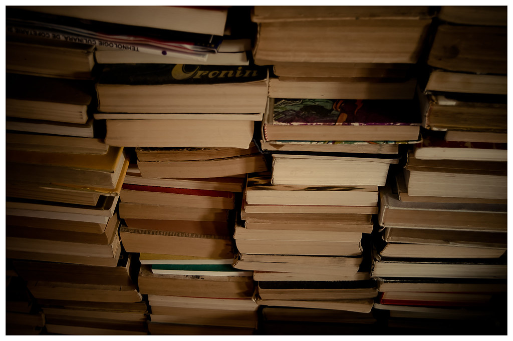 stack of books