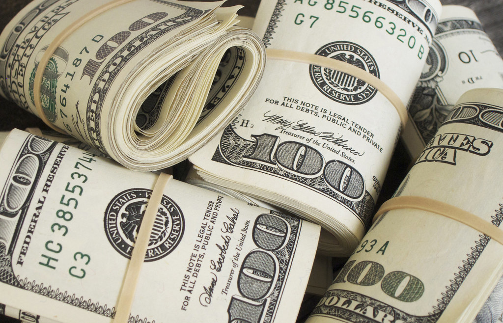 stacks of money