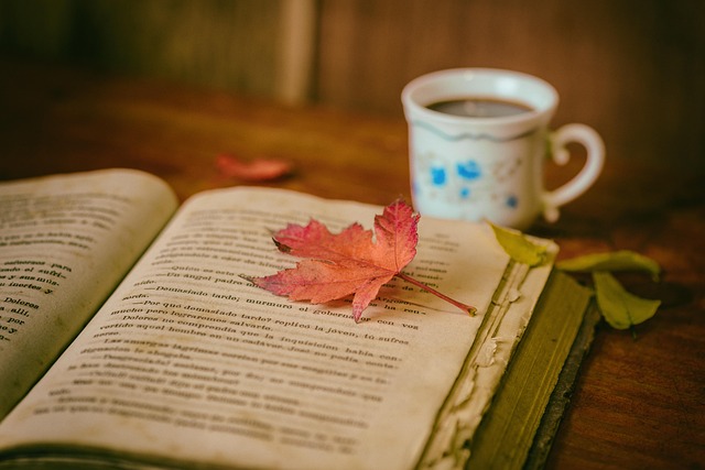 book with drink.