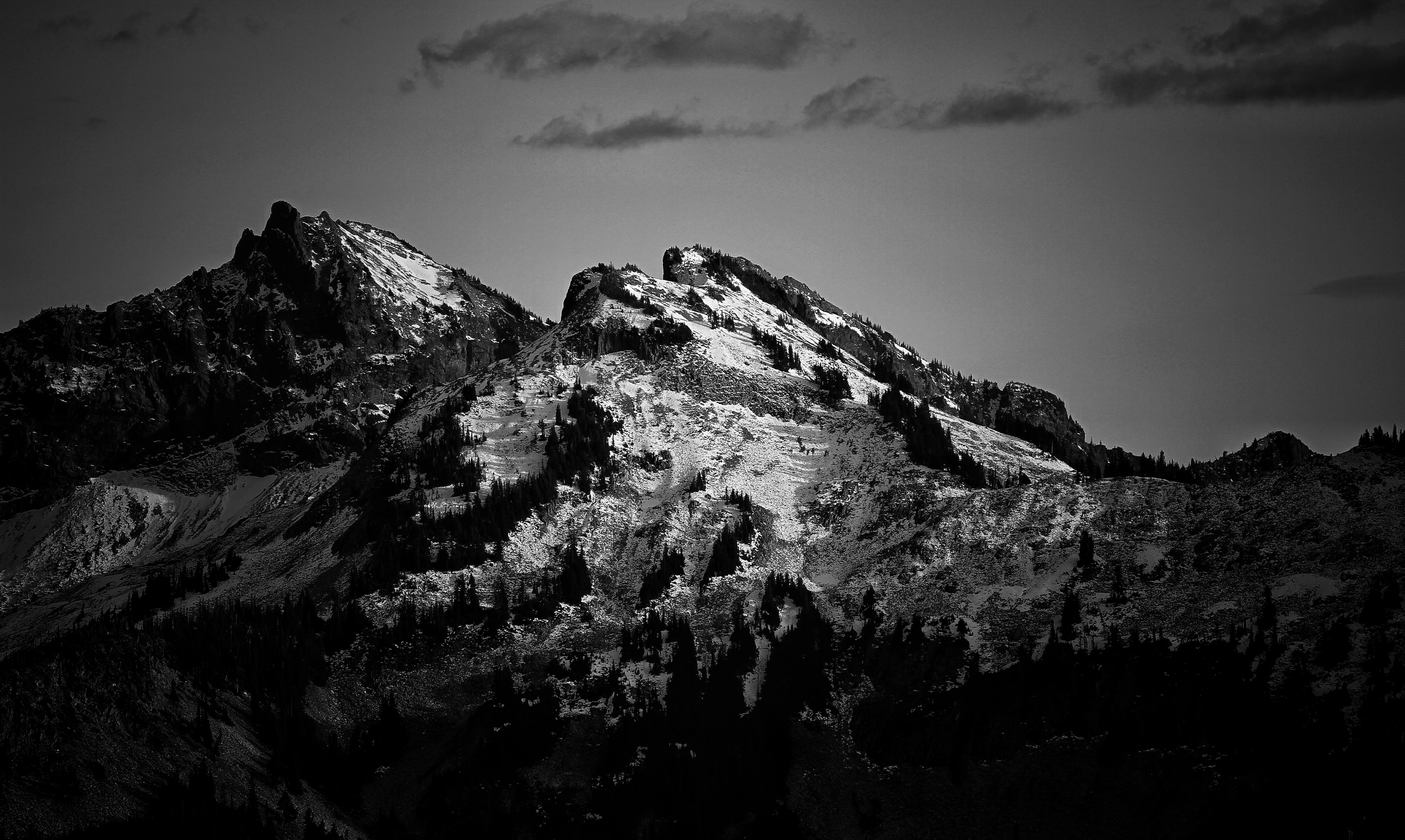 Grayscale Mountains