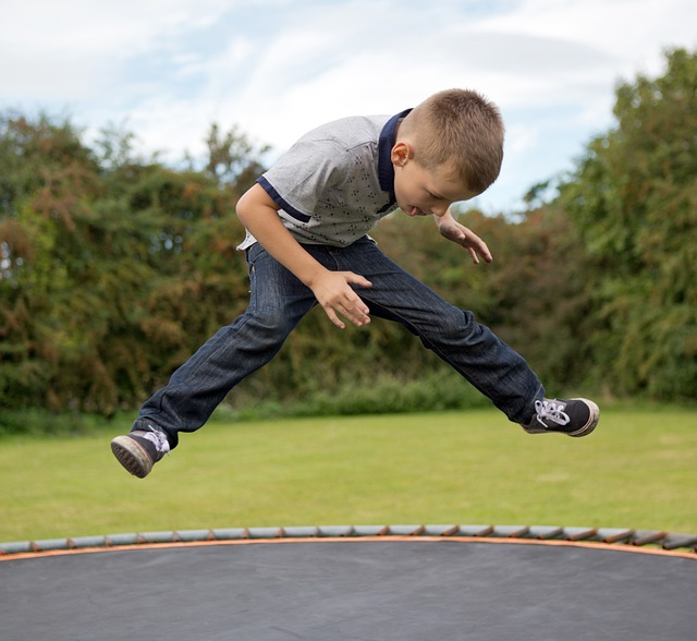 A  kid in the air