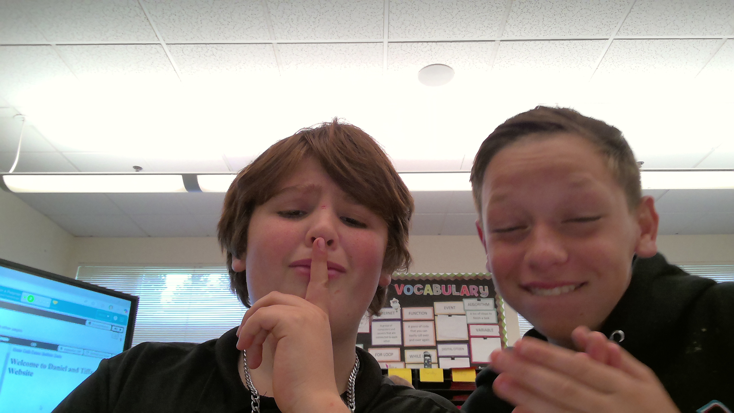Beni and Gabriel goofy