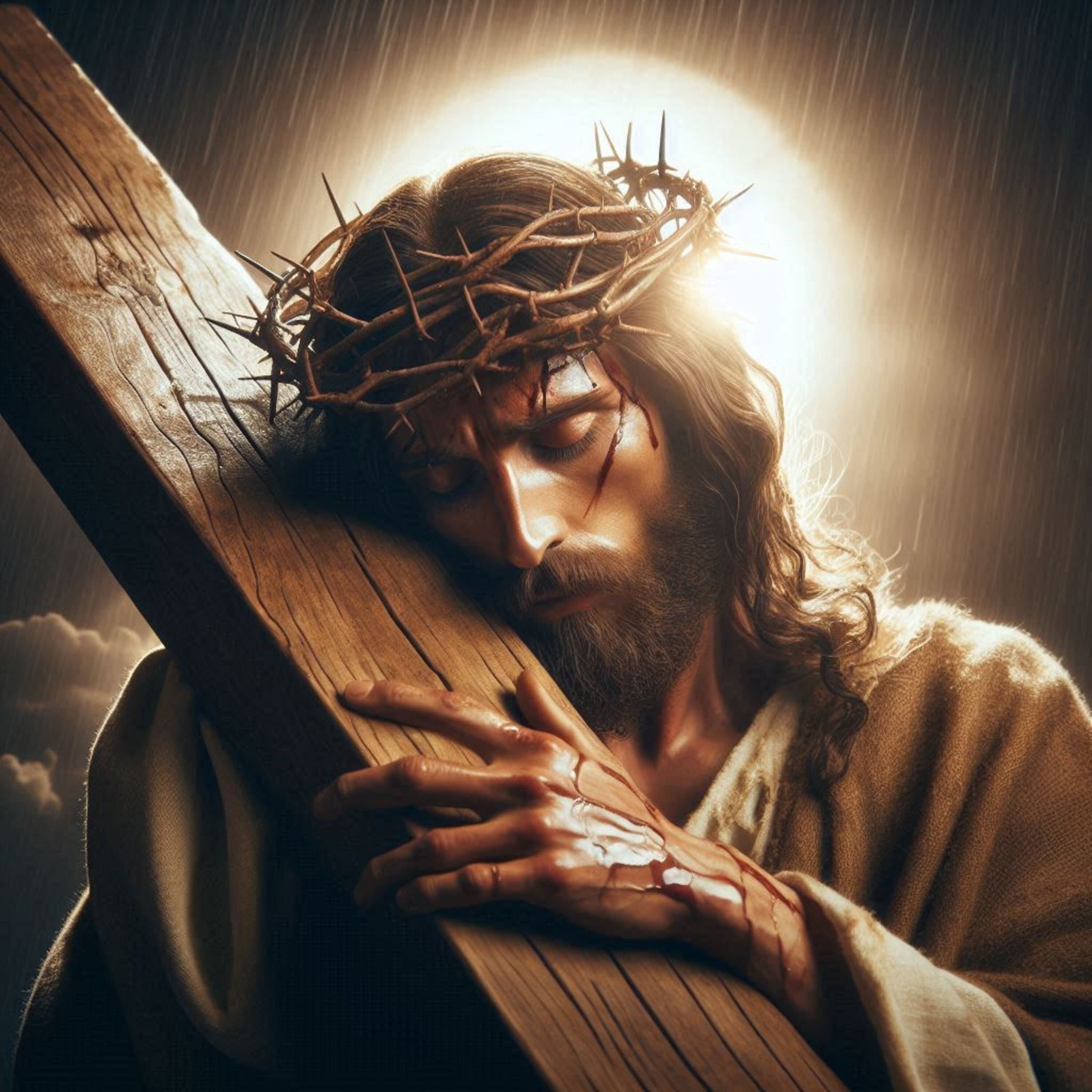 jesus being crucified