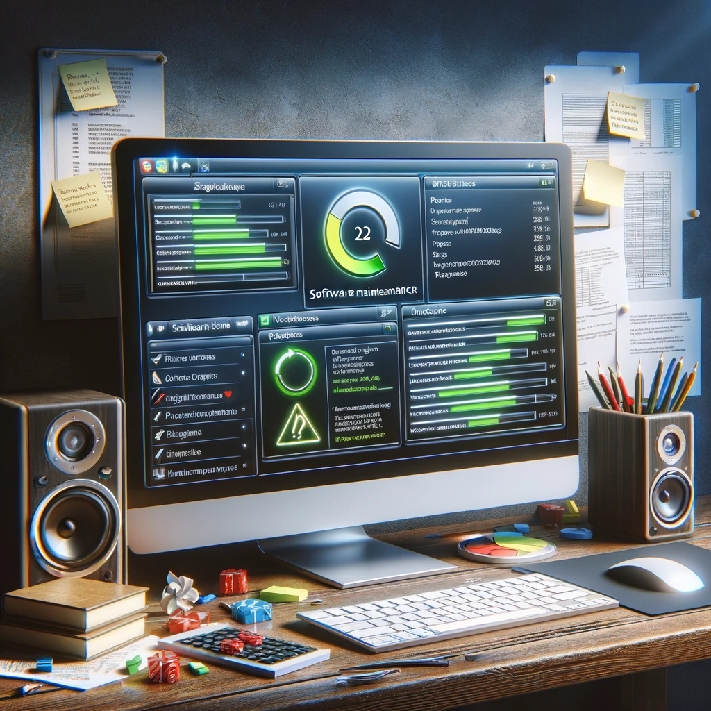 computer with statistics